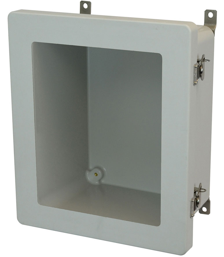 Allied Moulded AM1206TW 12x10x6 NEMA 4X Fiberglass Enclosure With Twist