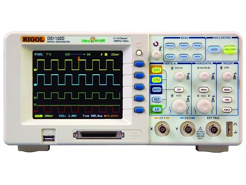 Rigol DS1102D Digital Oscilloscope 100MHz with Logic Analyzer