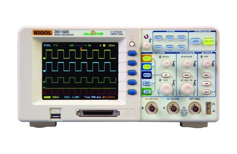Rigol DS1102D Digital Oscilloscope 100MHz with Logic Analyzer
