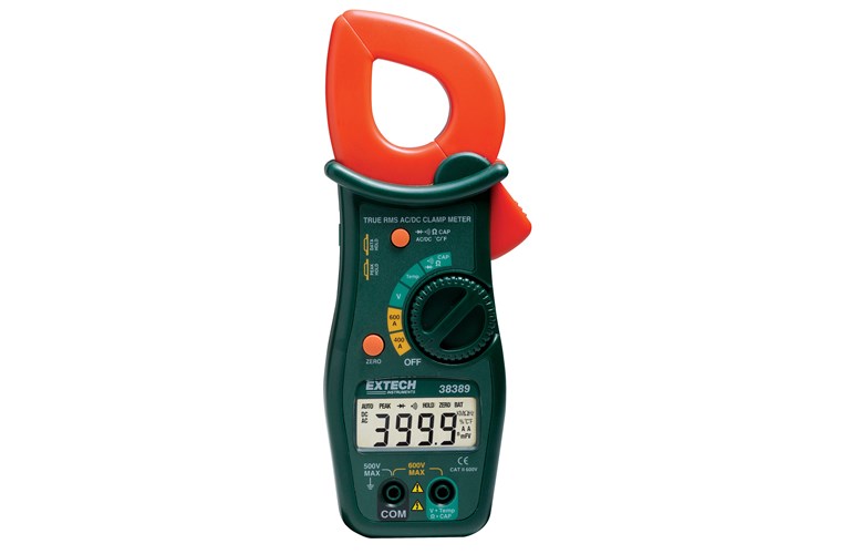 Extech 38389 Clamp Meter 600A True RMS AC/DC