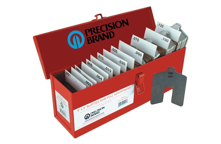 Precision Brand 42920 Size C 4″ x 4″ Stainless Steel Slotted Shim, 260