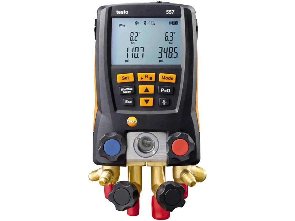 Testo 557 4Valve Digital Manifold with Bluetooth and External Vacuum
