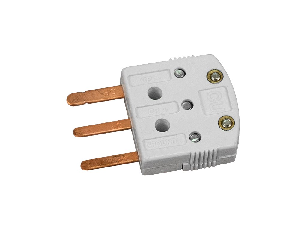 AEMC 5000.82 3Prong Mini Flat Pin Connector for Thermocouple, RTD