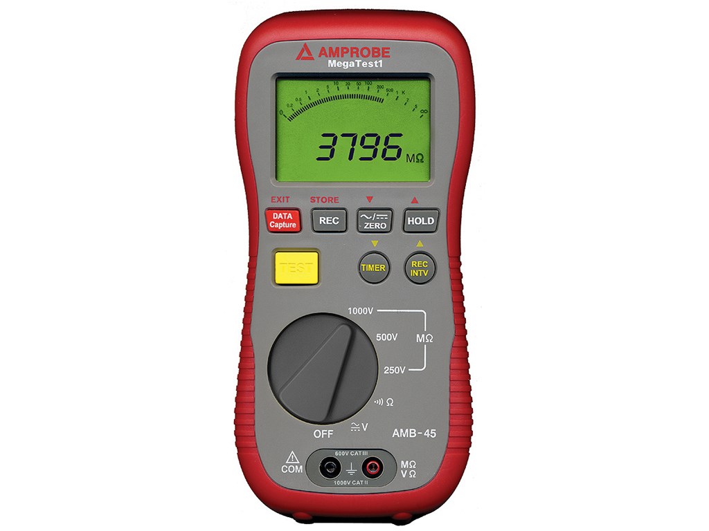 Amprobe AMB-45 Digital Megohmmeter Insulation Resistance Tester ...