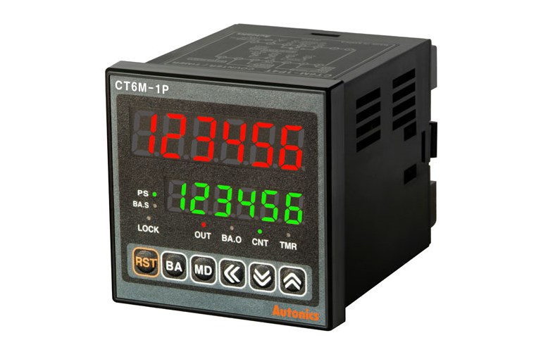 Autonics CT6M-2P4 Counter and Timer, 6-Digit, 2 Preset, 2 Relay and 3 ...