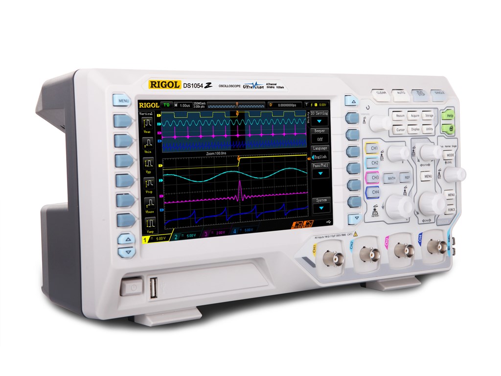 Osciloscopio digital Rigol DS1054Z de 50 Mhz DSO 4 canales