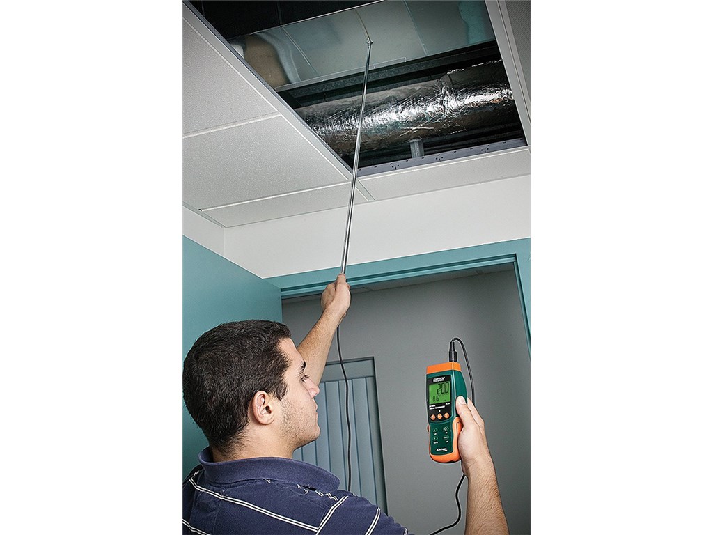 Extech SDL350NIST Anemometer / Air Flow Type (anemometer) HotWire