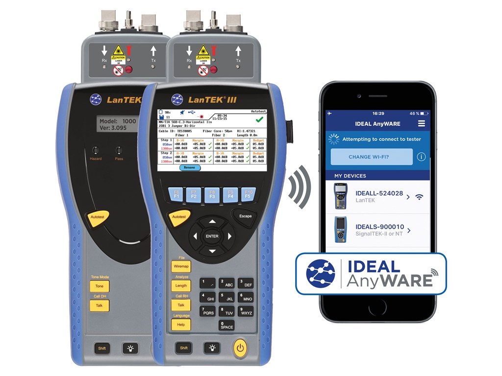 IDEAL Networks R161001 LanTEK III 500MHz Cable Certifier