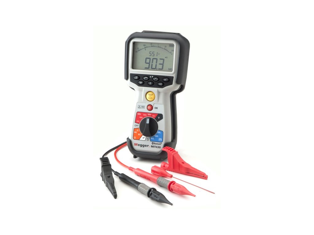 Megger MIT430/2 50V, 100V, 250V, 500V & 1000V Insulation Tester ...