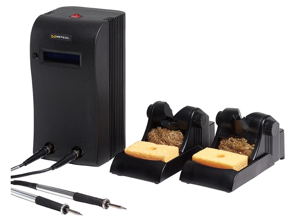 Metcal MX5211 Soldering/Rework Station with Two MXH1AV Soldering