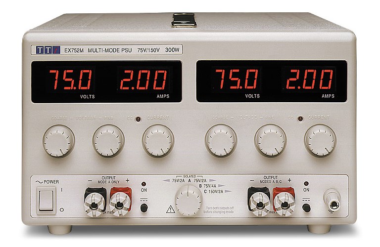 TTi EX752M MixedMode Regulated Precision DC Bench 300W Power Supply