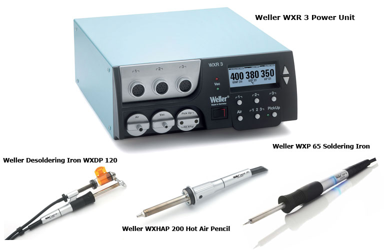 WXR3001 Rework Station – With WXR3, WXHAP200, WXDP120 And WXP65 ...