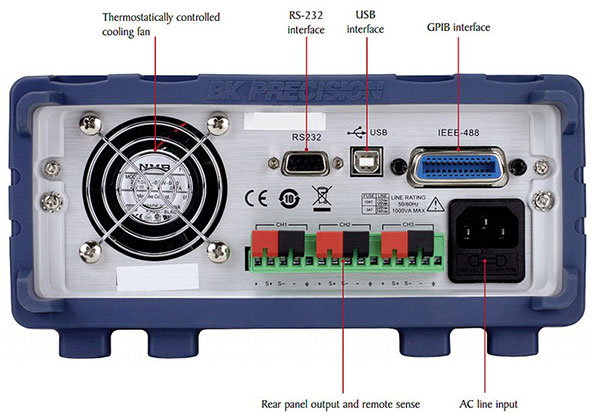 B&K Precision 9130B - Triple Output Programmable DC Power Supply ...