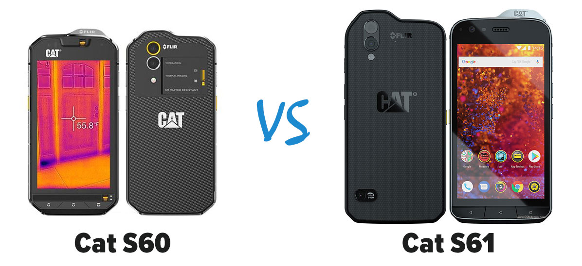  Cat  S60 vs Cat S61 Smartphone  Comparison TEquipment