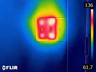 The Flir C2 compact thermal imager can show you Hot Overloaded Dimmer Switches