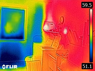 Use the Flir C2 compact thermal camera to detect No Insulation In an Outside Wall
