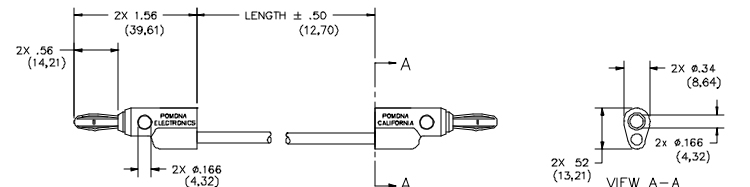 Pomona 2948-36-0 - Stacking Banana Plug Patch Cord, Gold-Plated ...